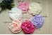 Satin Puff Rosette Flower, Pack of 2